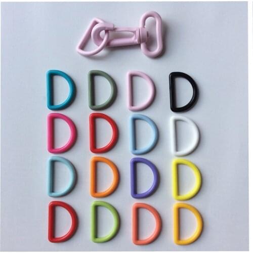 30/50/100pcs 20/25mm Plastic O D Ring Buckle High Quality Colorful DIY Handmade Luggage Bag Strap Webbing Buckles Accessories