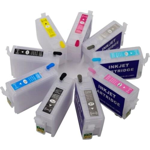 30ml/pc T1571-T1579 Refillable Ink Cartridge For Epson Stylus Photo R3000 Printer with ARC Chip