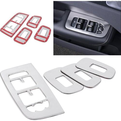 4PCS Car Styling Interior Door Window Lift Regulator Cover Protector Trim Decoration for Volvo XC60 2th generation 2018 2019