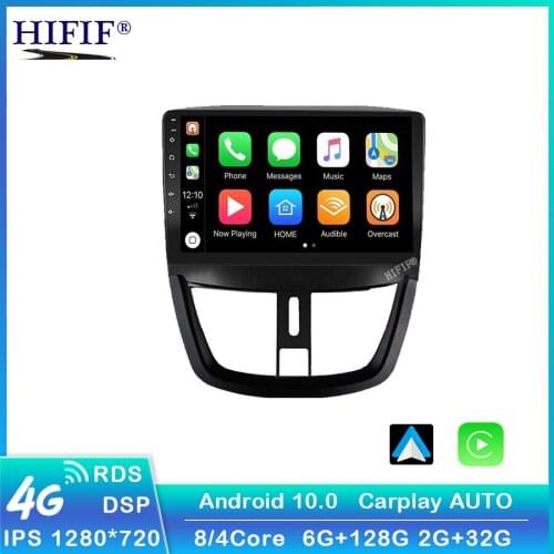 For Peugeot 207 207CC 2007-2013 Android 2 Din Car Stereo WIFI GPS Navigation Multimedia Player Head Unit with Frame Autoradio