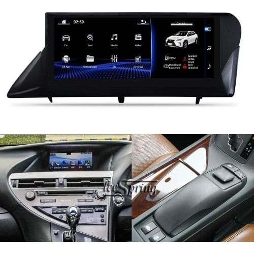 10.25"Car multimedia Player for LEXUS RX270 GPS Navigation (2009-2014 original Car with jog Remote system) right-hand drive