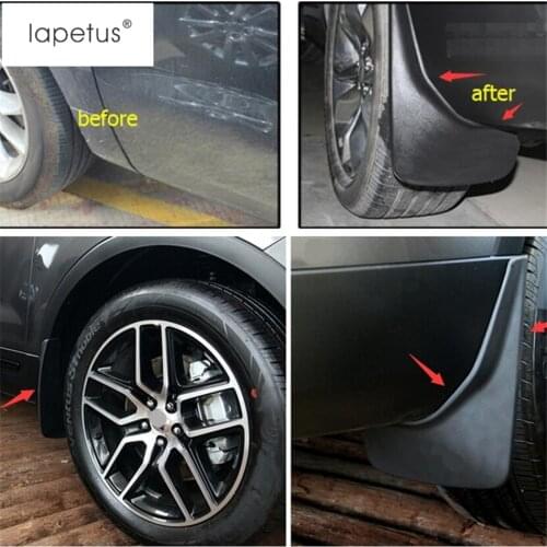 Lapetus Accessories Fit For Ford Explorer 2013 - 2018 Mudflaps Splash Guards Mud Flap Mudguards Protector Molding Cover Kit Trim