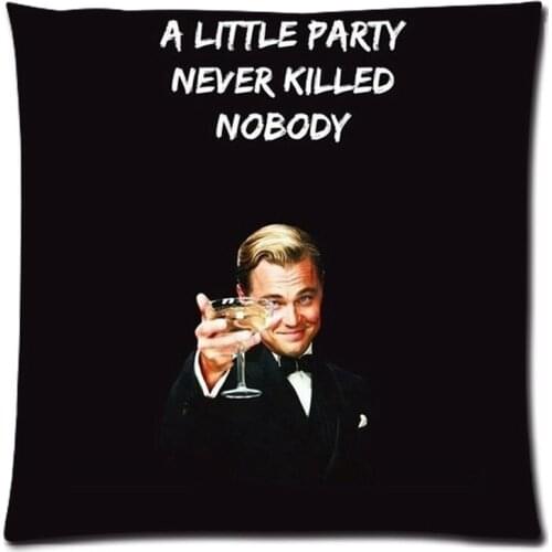 The Great Gatsby Cushion Cover Home Car Decorative throw pillows Case New Arrival Custom Polyester Almofada Cover