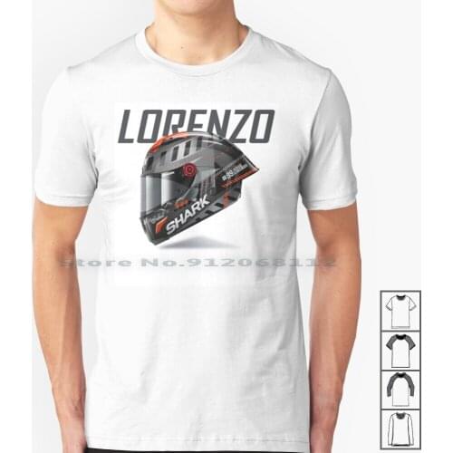 Jorge Lorenzo # 99 T Shirt 100% Cotton Jorge Lorenzo Helmet 2020 Motorsport Bike Ride Race Racing Motorcycle 99