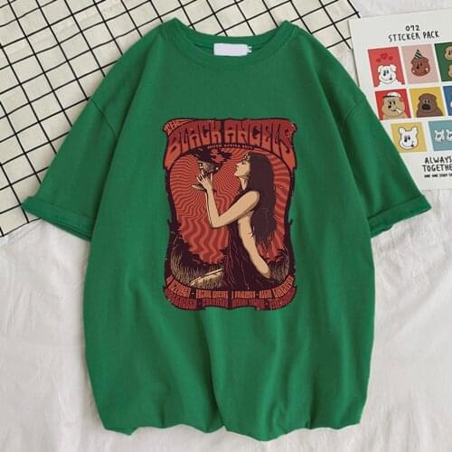 Tribal Women Black Angels Print Mens T Shirt Retro Crew Neck T-Shirt Simplicity Loose Tshirt Cool Funny Men Short Sleeve