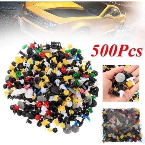 Fastener Clip 500Pcs Mixed Variety Universal Auto Clip Vehicle Fastener Buckle Car Fixed Clamp 2020