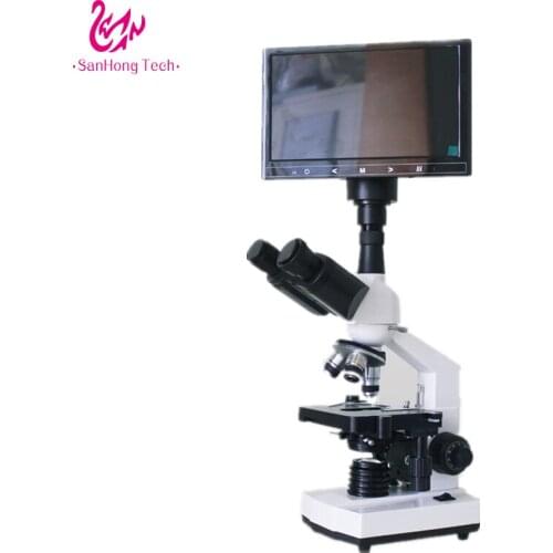 Laboratory clinical Semi automatic Biochemistry analyzer blood testing instrument with binocular microscope