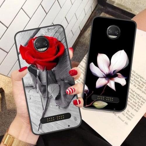 Cartoon Case For Motorola Moto Z2 Force,TPU Painted Mobile Phone Shell Lovely Color Painting Case.16 Colors