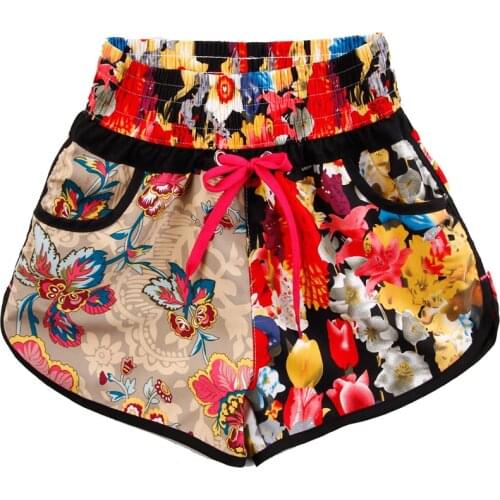 Add new New2019 Shorts beach print floral swimwear board Casual Mens Trousers swimsuit Brand Boardshorts Women summer elastic