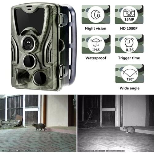 Hunting Tracking Trap Camera High Resolution IP65 Waterproof Design Wildlife Scouting Night Vision Motion Trigger
