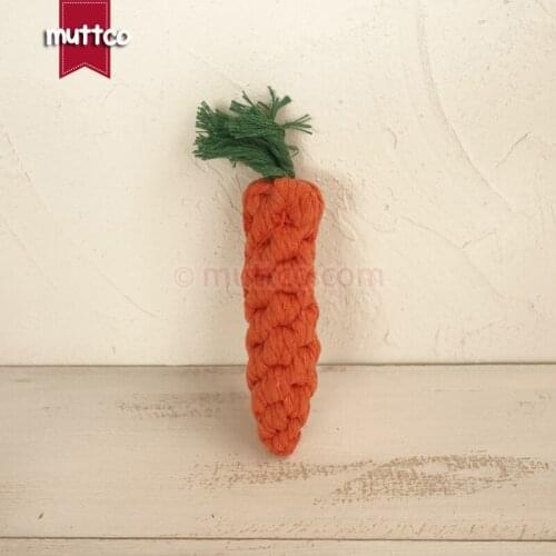 Wholesale high quality carrot dog pet toy cotton rope toy dog rope toy DRT-021