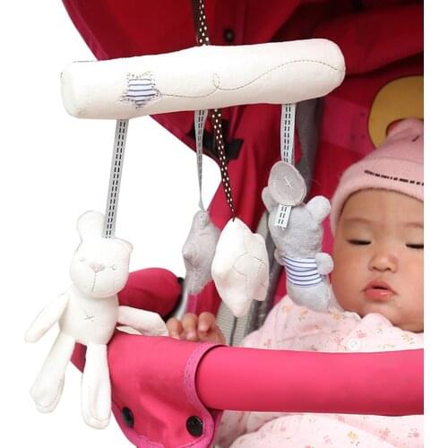 Cradle Toy Hanging Rattle Baby Plush Soft Toy Rabbit Musical Mobile Products