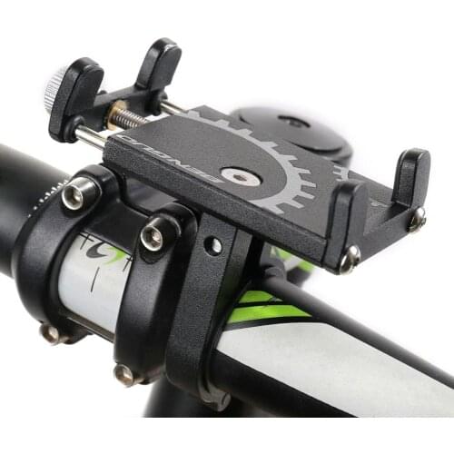 Bike Practical Shockproof Accessory Electric Scooter Aluminium Alloy Phone Holder Adjustable Clip Anti Slip Durable Handle Mount