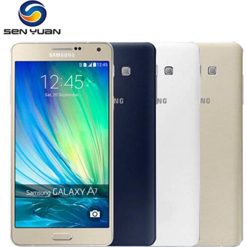 Original Samsung Galaxy A7 A7000 Mobile Phone Dual SIM 4G Octa-core 13MP Camera 5.5'Screen 2G RAM 16G ROM A7 Cell Phone