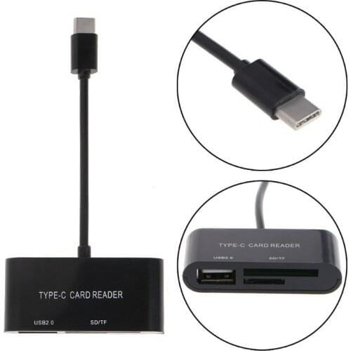 USB Type-C Type C card read, USB C SD/Micro SD/TF/SDHC/SDXC Card Adapter