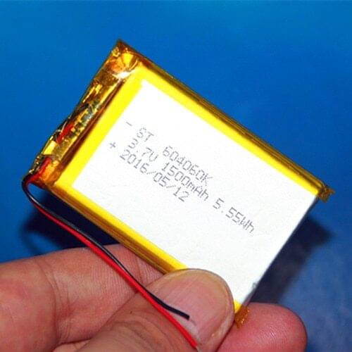 Navigator 604060 tachograph general 3.7V polymer lithium ion battery electric core 1500mAh Rechargeable Li-ion Cell