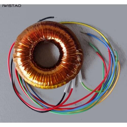 IWISTAO 50W O Type Transformer 4N Oxygen-free Copper Double 18V 2 Groups Separated 9V for DAC Preamplifier Headphone Amp