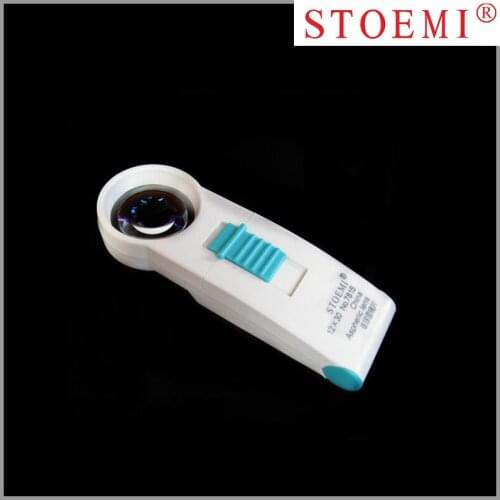 STOEMI 12X 7815 High Quality Handheld LED Lamp Lighting Magnifier Aspheric Lens Optical Tool for Reading Repairing Jewelry