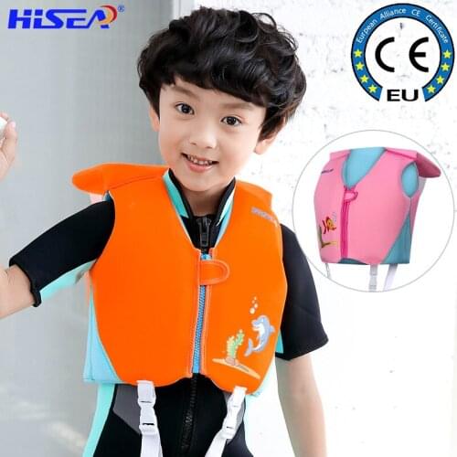 Kids Life Vest Swim Trainer Vest, Adjustable Safety Strap, Zip Up Easy On and Off, Up to 100 lbs, for Boys Girls Toddler Baby