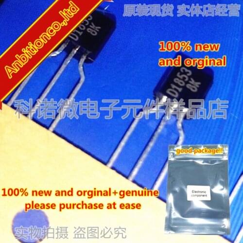 10pcs 100% new and orginal 2SD1853 D1853 TO-92 Driver Applications in stock