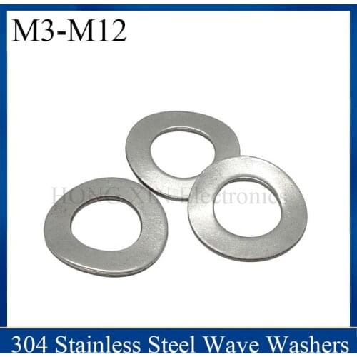 304 Stainless Steel Wave Washers DIN137A GB860 M2 M2.5 M3 M4 M5 M6 M8 M10 M12 Spring Washer