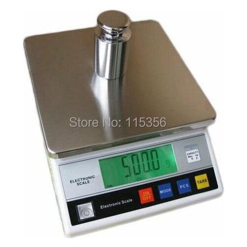6kgx0.1g Accurate Jewelry Gram Gold Gem Coin Balance Weight Digital Scale with Counting Function, Industrial Weighing Balance