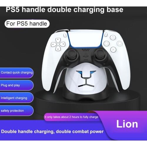 Dual Fast Charger For Ps5 Wireless Controller Dual USB 3.1 Type-C Charging Base Dock For Sony PlayStation5 Joystick Gamepad