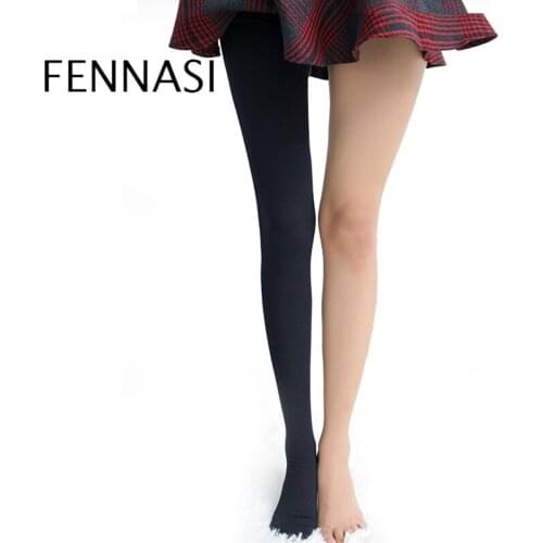 FENNASI Winter Warm Women Tights Sexy Lady Solid Color Compression Pantyhose Slim Fashionable Anti-hook Shaping Body Tights