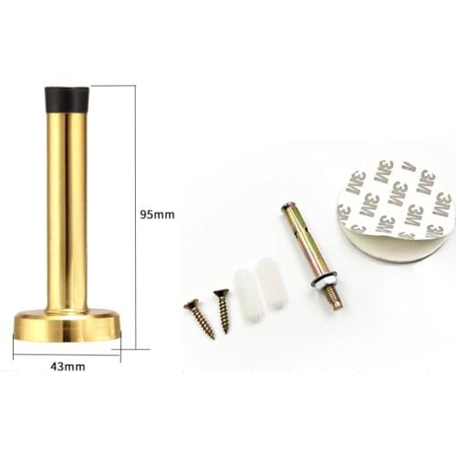 Hydraulic Buffer Door Stopper,Pure Copper And Aluminum Alloy Floor Door Stops,Wall-Mounted Bumper,Non-Magnetic Hardware