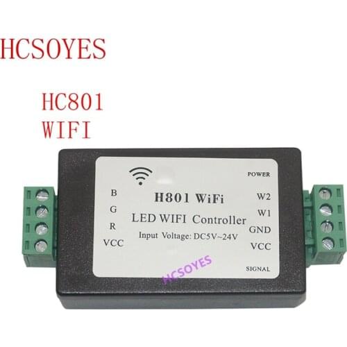 H801 WiFi RGBW Controller DC5-24V Input;4CH*4A Output for Led Strip