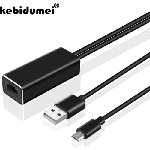 Kebidumei 10/100 Mbps TV Stick HD 480 Mbps Micro USB2.0 To RJ45 Ethernet Adapter for New Fire TV Ultra Audio TV Stick wholesale