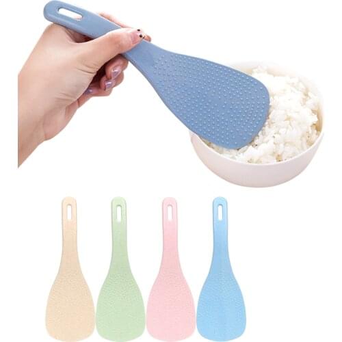 Rice Spoon Wheat Straw Plastic Tableware Kitchen Tool Non Stick Rice Cooker Shovel