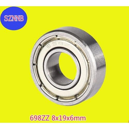 1pcs Miniature Ball Bearing Deep Groove Ball 698zz R-1980 8x19x5mm High Precision Noiseless Bearing Steel Abec-5 Miniature Beari