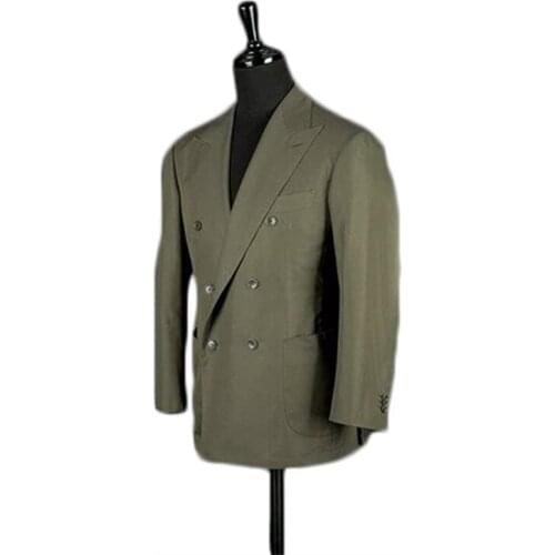 Poltester Mens Suit Top Solid Japan Style Singal-Breasted V-Sleeve Jacket Fashion Handsome Overcoat