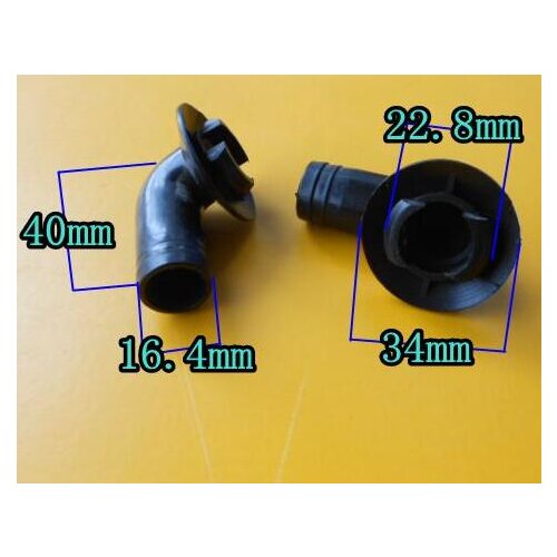 A/C outdoor device drain water nozzle connecting drain pipe