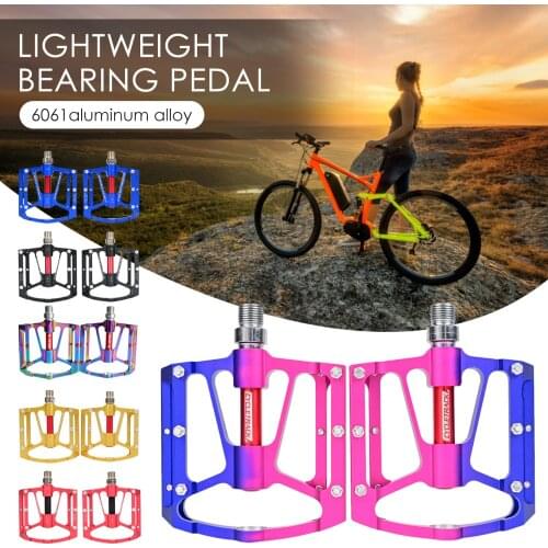 New mountain bike pedal non-slip 6061 aluminum alloy road bike pedal portable and easy to install hybrid bicycle pedal
