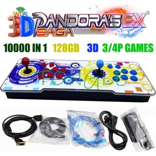 2021 Newest 3D WIFI Pandora Saga EX 10000 In 1 Save Function Joystick Arcade Pandora Box Retro Game TV Console Support 4 Players
