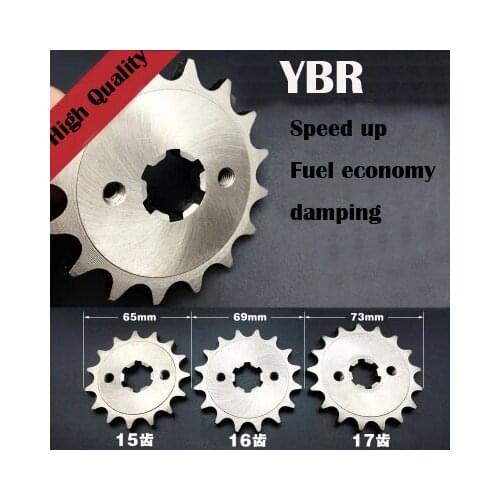 For HONDA CT110 For YAMAHA YBR125 TT-R110 FOR BETA125 motorcycle YBR 125 428 CHAIN front sprocket 14 15 16 17 teeth sprockets