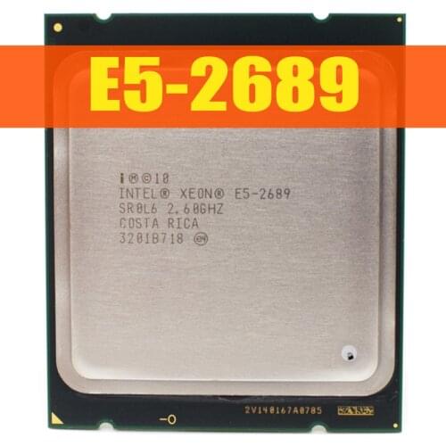 XEON Processor E5-2689 2.6GHZ 20MB 8 CORES 115W LGA 2011 CPU Processor CPU 100% normal work