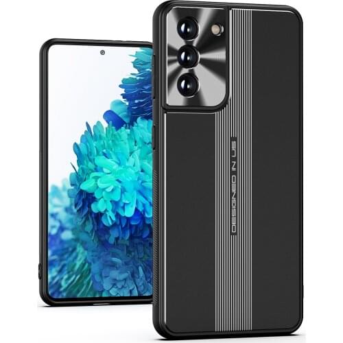 ShockProof Phone Case For Samsung Galaxy S21 Ultra S21 Plus Aluminum Metal Cover S21 + Metal Camera Lens Protector Film Case