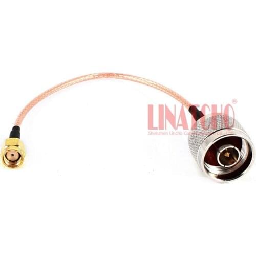 Rf coaxial connector N male to RP SMA male 10cm RG316 jumper cable