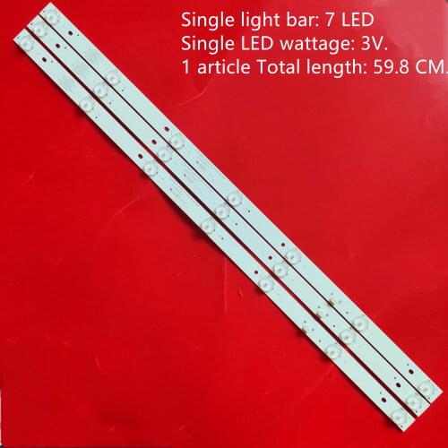 LED Backlight strip 7 lamp For Philips 32"TV 32PHF3001 GC32D07-ZC21FG-15 32PHF3061 32PHF3021 T3212M LD32E12M 32PHF5011 32PHF5061