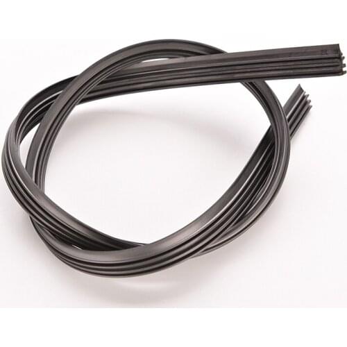 1x Auto Car Bus Windshield Frameless Rubber Wiper Blade Refill 24" 6mm Universal