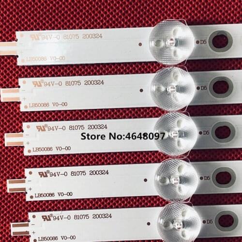 10set=100pcs LED backlight strip for 50PUS6162 50PUS6703 50PUS6753 50PUS7383/12 50PUS6523/12 50PUS6503 LB50086 LB50082 LB50089