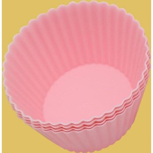 12Pcs Modern Cupcake Cup Mold No Odor Eco-friendly Muffin Cup Mold Silicone Greaseproof Muffin Cake Mold Kitchen Tool for Cookin