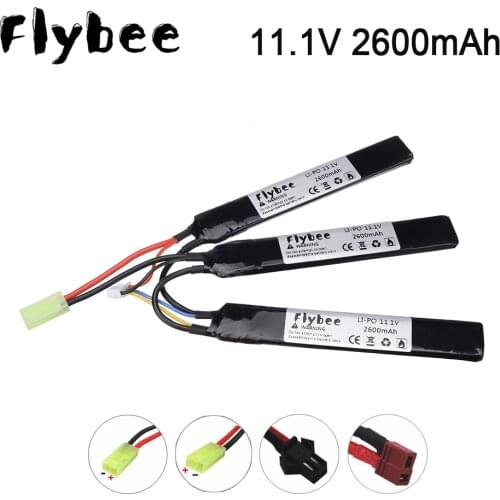 3S Water Gun Lipo Battery 11.1V 2600mAh 35C battery for AKKU Mini Airsoft BB Air Pistol Electric Toys RC Parts #125mm 11.1 v