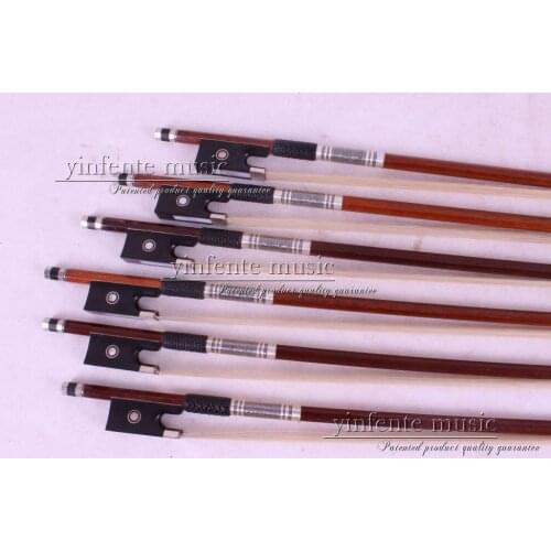 4 pcs 4/4 Round STICK Violin Parisian Eyes Brazil wood 87#Bow Ebony Frog
