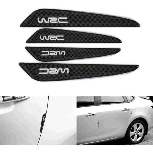 4pcs/set Bumper Durable Scratchproof Trim Carbon Fiber Universal Styling Protection Accessories Molding Car Door Protector