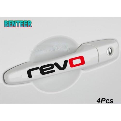 4pcs REVO Car door handle sticker For volkswagen VW Golf 6 7 MK3 MK4 MK5 MK6 MK7 TDI R20 R32 GTI Polo CC