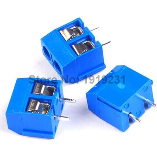 50PCS KF301-2P 2Pin Screw Terminal Block Connector 5.08mm Pitch